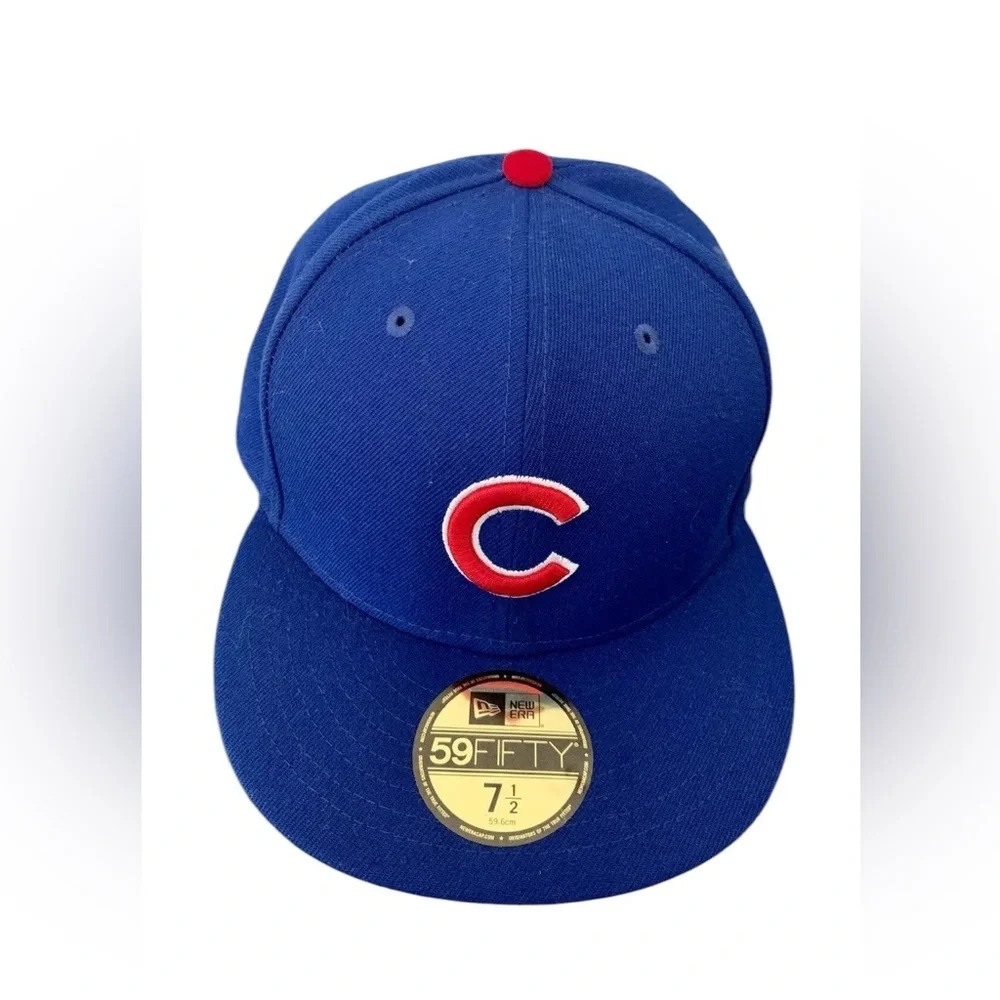 Chicago Cubs New Era Mens 59Fifty Size 7 1/2 Fitted MLB Cap NO RESERVE